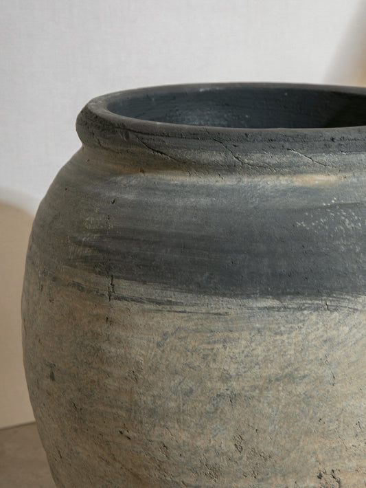 Extra Large Cement Vase Two-Tone