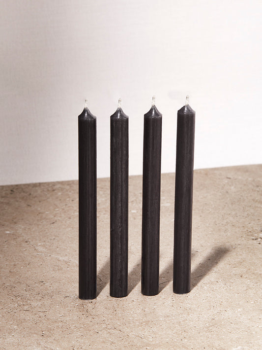 Black Mini Candle 4 Pack