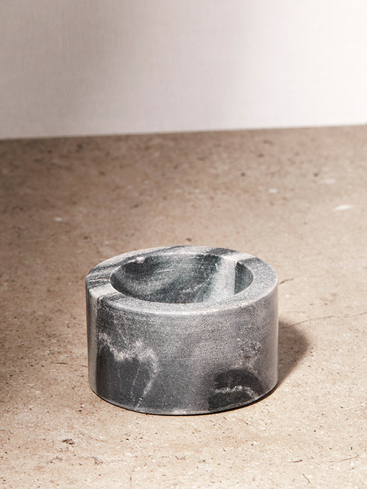 Small Charcoal Marble Holder