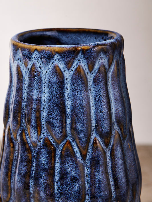 Blue Vase With Detail