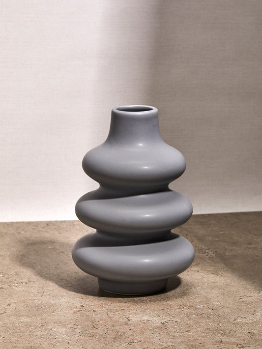 Grey Stoneware Bubble Vase