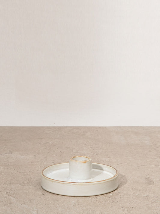 Ceramic Candle Holder Grey