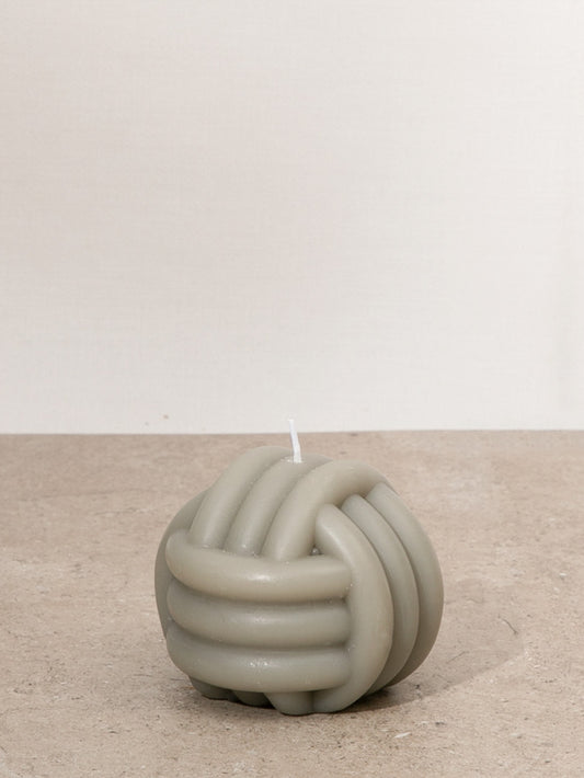 Grey Knot Candle