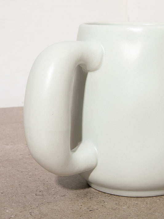Large Irregular Shape Mug Light Grey